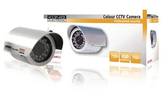 Cámara impermeable con LED IR König