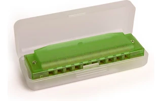 Hohner Translucent Harp Green Hardcase