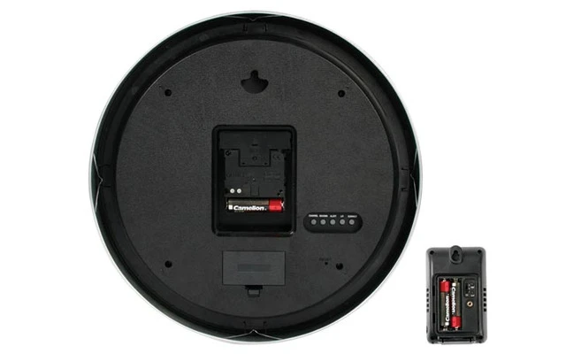 RELOJ DE PARED DCF Ø30cm - TEMPERATURA INTERIOR/EXTERIOR Y VISU