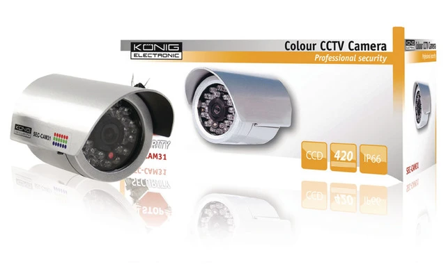 Cámara impermeable con LED IR König