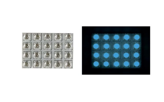 MÓDULO DE ILUMINACIÓN - LEDs AZULES CON DIFUSOR REDONDO - 12V 