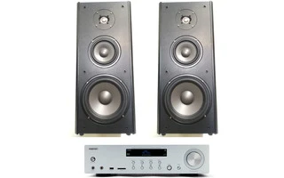 AIWA AMU 120 BT Plata + Dynavox MS2803 - 8" - 3 Vías - 120W - Pareja