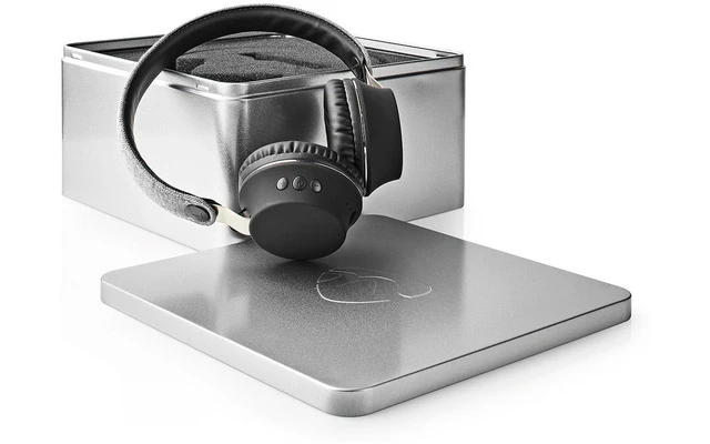 Auriculares Bluetooth de Tela - De Diadema - 18 Horas de Reproducción - Gris / Negro