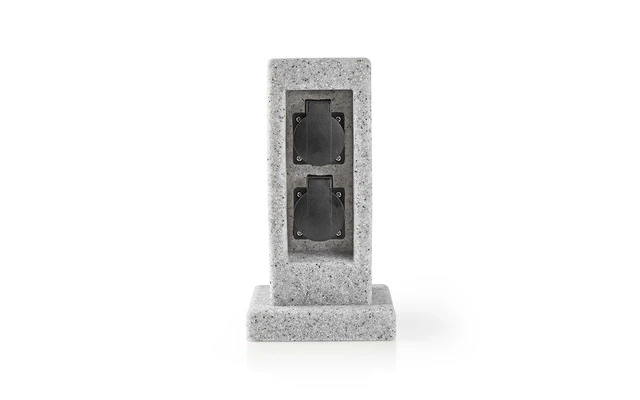 Regleta de 2 Tomas en Gris - 2 Schuko - Nedis EXGS60