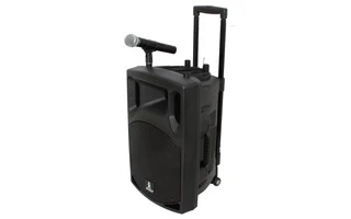 BoosT - Sistema megafonia portable 12" - 2 Micrófonos VHF + Bluetooth