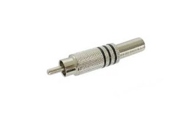 Conector RCA Macho niquelado - Negro