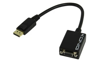 CABLE DISPLAYPORT A VGA MACHO - HEMBRA
