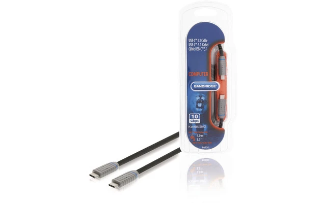 Cable USB 3.1 USB-C Macho - USB-C Macho 1.00 m GEN 2 (10 Gbps)