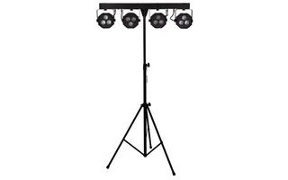 HQ Power BundleBar - Mini juego de iluminación LED PAR - 12 x LED COB RGB de 9W