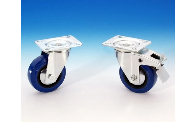 Adam Hall Hardware 37151 - Rueda giratoria 100mm azul