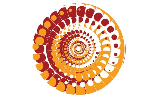 Slipmats Moon orange Twin Pack