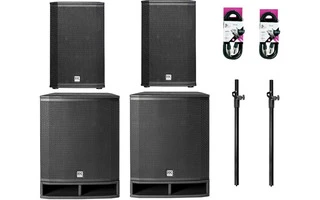 Foto de Pack HK Estéreo Audio Portable Sub 115 A/Lunar 110 XA Full Set