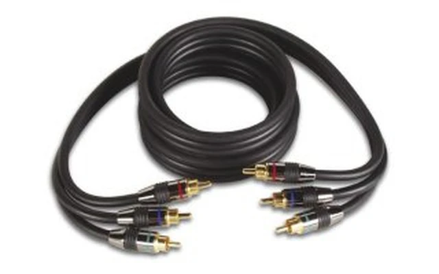 Cable vídeo RCA de alta calidad 1.5m, 2 x 3 contactos RCA dorado