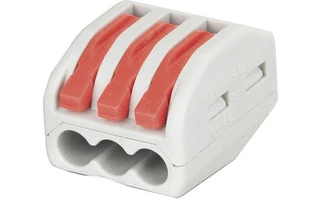 Showgear Cable Terminal - 3 vías Codificación por colores rojo, verde, azul, blanco y negro