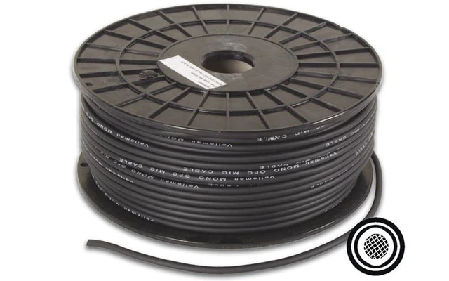 Cable OFC para micrófono mono - Negro