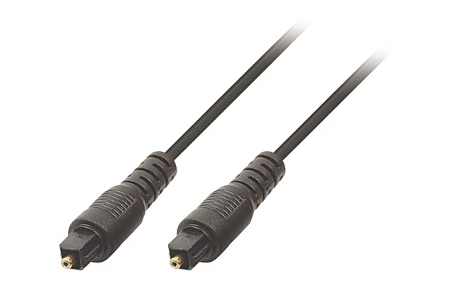 Cable de audio digital Toslink macho - Toslink macho de 1.00 m en color negro