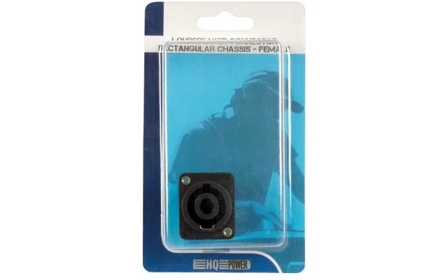 Conector de altavoz chasis rectangular - Hembra