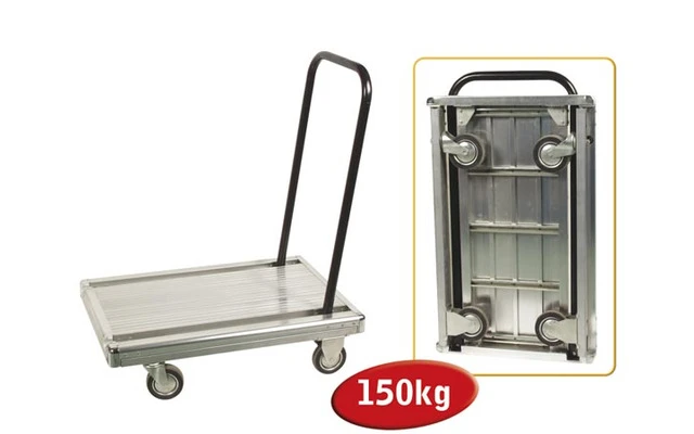 Carretilla de mano de aluminio con pala abatible - Capacidad 150