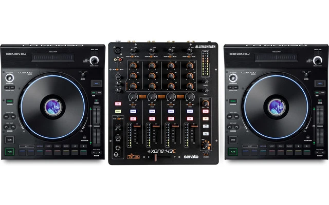 Allen & Heath Xone:43C + 2x Denon DJ LC6000