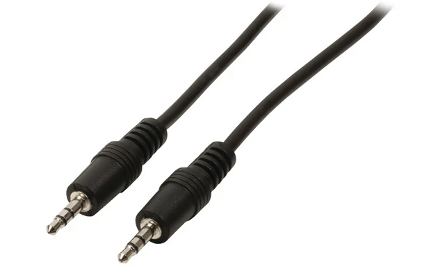 Imagenes de Cable de audio jack estéreo de 3.5 mm macho - 3.5 mm macho de 5.00 m en color negro - Valueline 