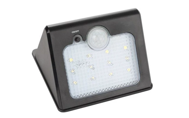 Lámpara solar con sensor PIR - resistente al agua