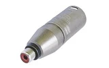 Adaptador XLR Macho de 3 Polos - RCA/PHONO Hembra - Neutrik NA2MPMF