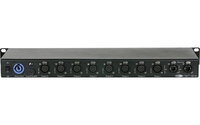 Showtec NET-8/3 - 8 Canales ART-Net / Kling Net Nodo - 5 Pin XLR