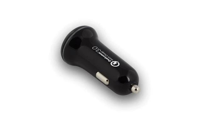 EWENT - CARGADOR DE COCHE DE 5 A CON 2 PUERTOS USB Y SISTEMA DE CARGA RÁPIDA QUICK CHARGE 3.0
