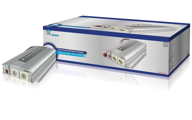 Inversor 24-230 V 1000 W con cargador integrado