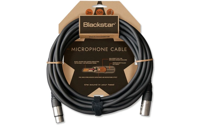 BlackStar XLR Cable 3M F/M
