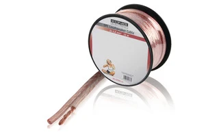 Bobina de cable altavoz OFC 2x 4.00 mm² Transparente