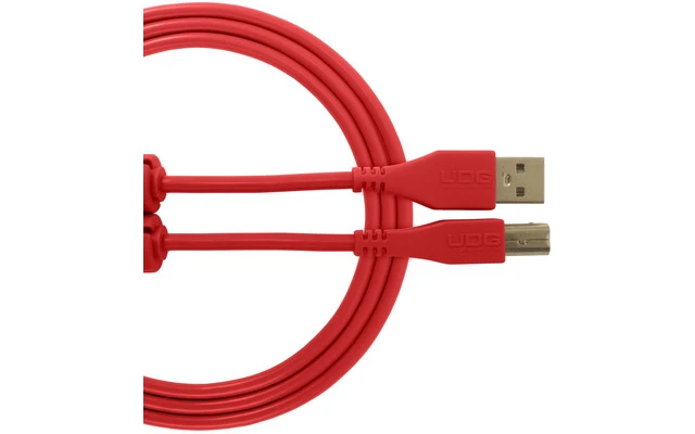 UDG Cable USB 2.0 A-B - Recto - Rojo - 1 Metro