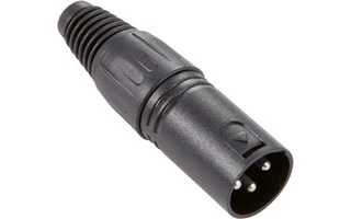 Conector aéreo XLR CANON macho negro