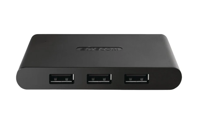Hub 4-Port USB 2.0 Motorizado Negro - Sitecom CN-081