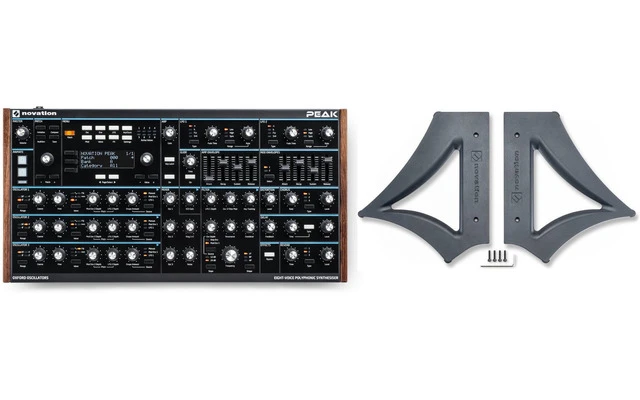 Novation Peak + Stand - Sintetizador con soporte de escritorio