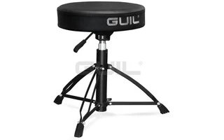 Guil SL-16 Sillín reforzado en negro con tapizado redondo de doble espesor/mayor densidad