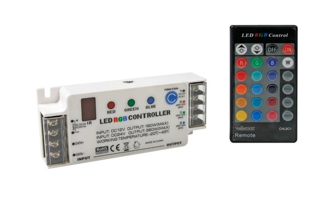 Controlador LED RGB con mando a distancia - CHLSC1