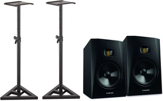 2x Adam T8V + Soporte de suelo para monitores