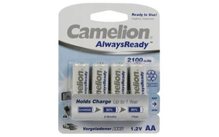 NiMH AA 1.2V-2100mAh (4/tarjeta) ALWAYSREADY