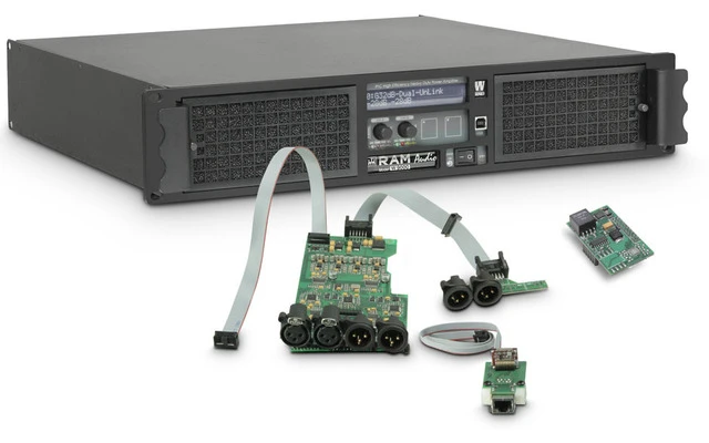 Ram Audio W 9000 DSP E AES Amplificador de PA 2 x 4400 W 2 Ohmios - Módulo DSP