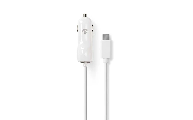 Cargador para Coche - 3,0 A - Cable fijo - USB-C™ - Blanco - Nedis CCHAC300AWT