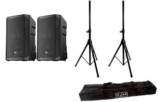 2x Electro Voice ELX200 12P + Soportes de altavoz con funda