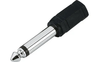 Adaptador de Minijack 3,5 mm hembra mono a Jack 6,3 mm macho mono