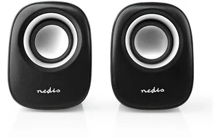 Altavoz de PC - 2.0 - 12 W - Interruptores: 1x 3.5 mm - Alimentado por USB - Control de Volumen