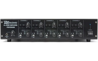 Power Dynamics PDV550M Amplificador Matrix linea de 100V 5x50W 5 Zonas