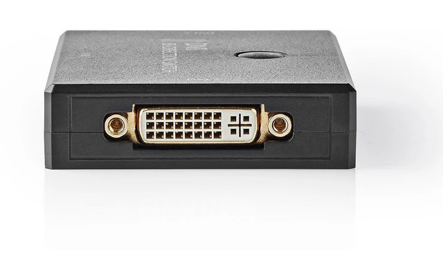 2 Puertos - Conmutador DVI Bidireccional - Negro - Nedis CSWI3202BK