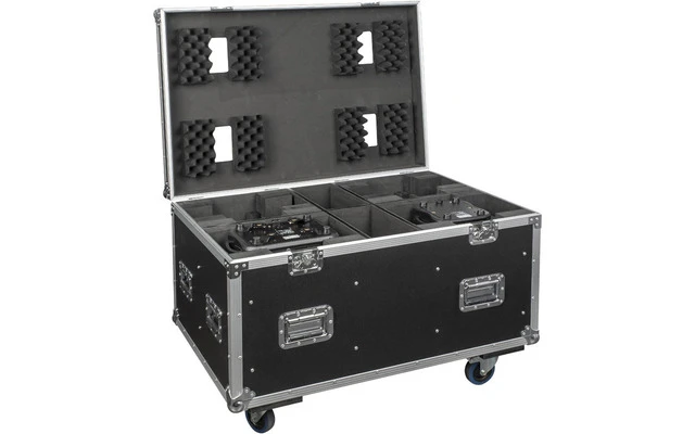 FlightCase para 4x Phantom 100 Spot o 180 Wash