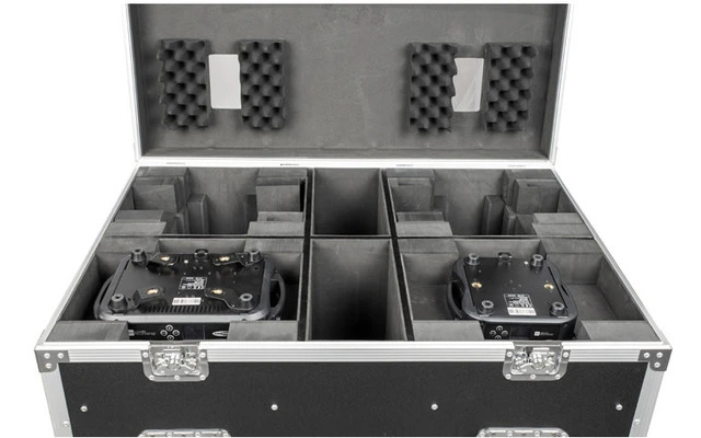 FlightCase para 4x Phantom 100 Spot o 180 Wash