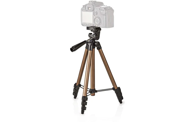 Trípode - Panorámica e Inclinación - Hasta 1,5 kg - 105 cm - Negro/plata - Nedis TPOD2000BZ