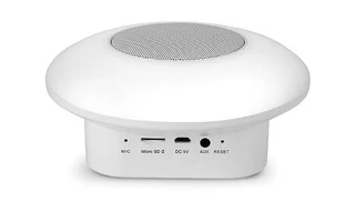 Smooz Disc - Lámpara de sobremesa recargable con altavoz Bluetooth
